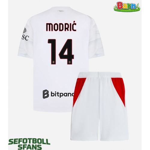 AC Milan Luka Modric #14 Bortaställ Barn 2026-27 Kortärmad (+ Korta byxor)